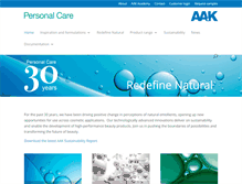 Tablet Screenshot of aakpersonalcare.com